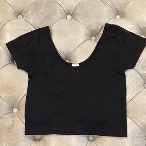 NWOT - Black Crop Top